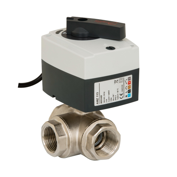 Vana 3 cai cu servomotor Danfoss AMZ 113 DN32, 082G5421