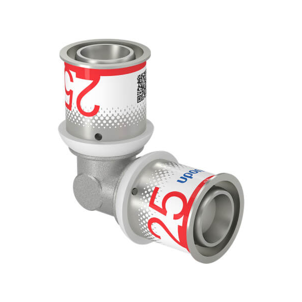 Cot presare dublu S - Press Uponor, alama, D 25 x 2.5 mm
