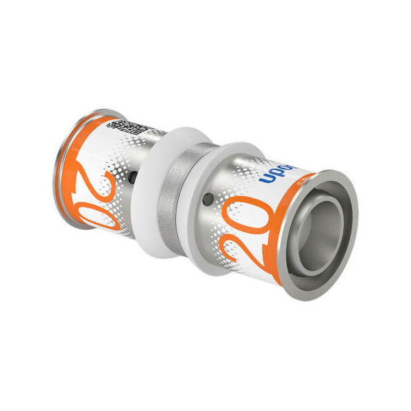 Racord presare drept dublu S - Press Uponor, alama, D 20.2 mm 
