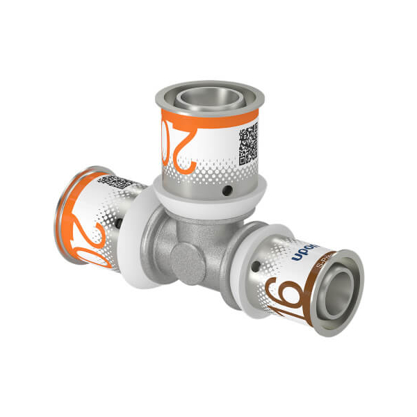 Teu presare redus S - Press Uponor, alama, D 20.2 x 20.2 x 16.2 mm
