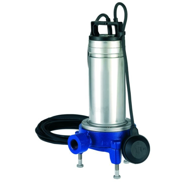 Pompa submersibila Lowara cu tocator pentru apa murdara / curata domo gri 11 , 6.6 mc/h, H max. 25 m, 1100 w, 107679010