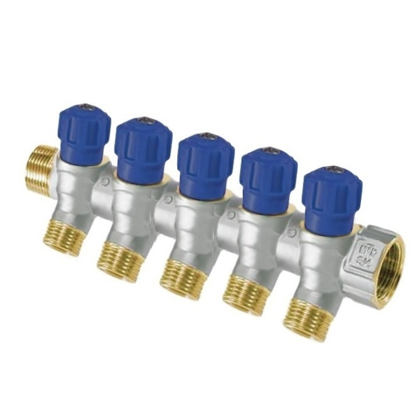 Distribuitor cu robinet, 5 x 3/4", NTM 21605B
