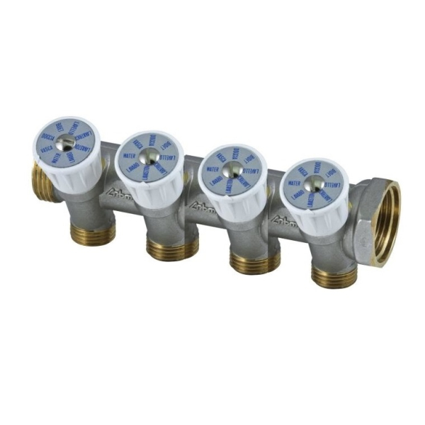 Distribuitor cu robinet 1", 4 x 1/2", RBM 171
