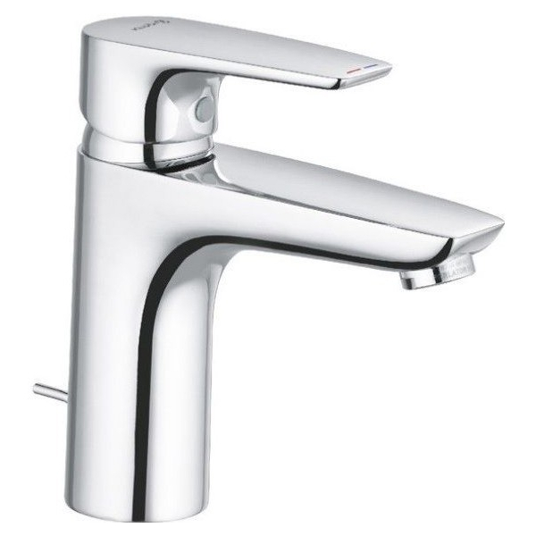 Baterie lavoar, Kludi Pure & Solid 342900575, stativa, monocomanda, finisaj cromat, cu ventil