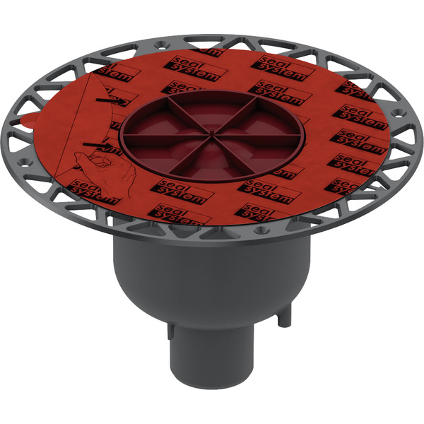 Corp sifon de pardoseala Tece drainpoint, iesire verticala Dn 50, cu flansa universala Seal System, 3601600