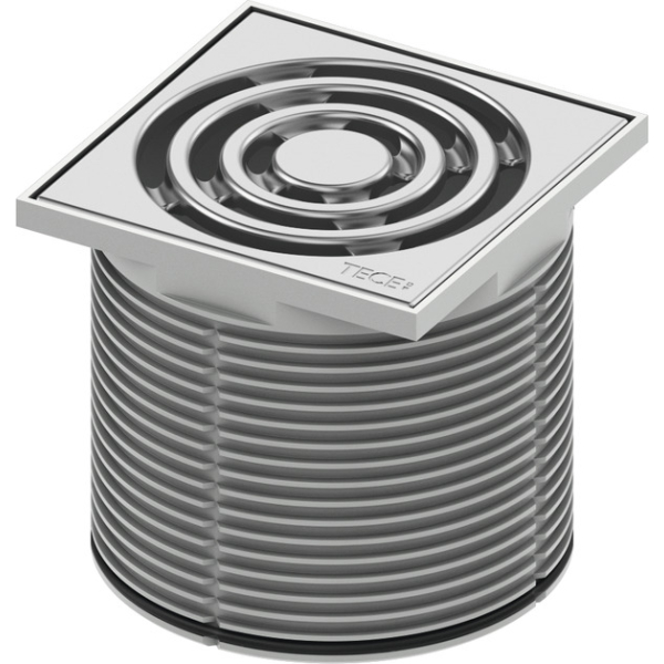 Inalțator cu grila Tece drainpoint S din plastic, 100 x100 mm, 3660001