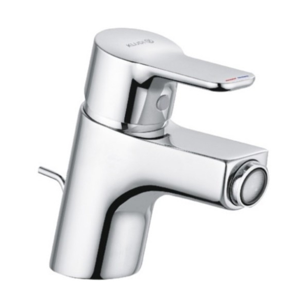 Baterie baie pentru bideu, Kludi Pure & Easy 375330565, monocomanda, finisaj cromat, cu ventil 