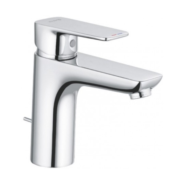 Baterie lavoar, Kludi Pure & Style 402900575, stativa, monocomanda, finisaj cromat, cu ventil
