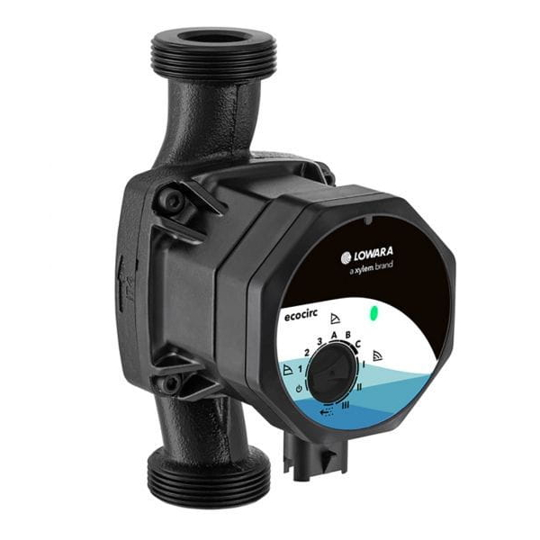 Pompa de circulatie Lowara Ecocirc M 25-60 180 mm 1 1/2", H max. 6 m, Q max. 3.2 mc/h, PN 10, 230 V