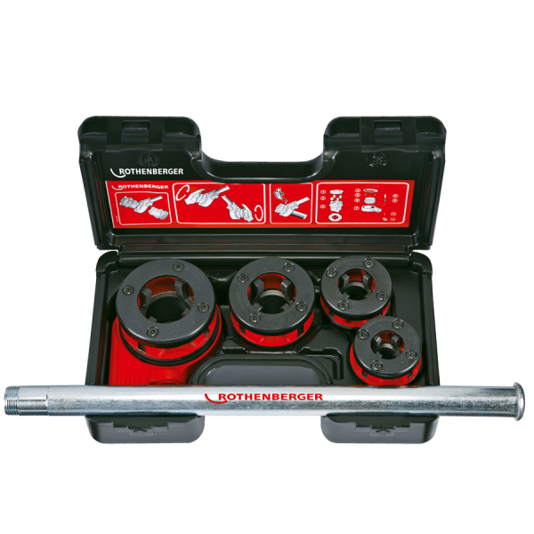 Set clupa de filetat cu 4 capete, Rothenberger Super Cut, 1/2 - 1 1/4
