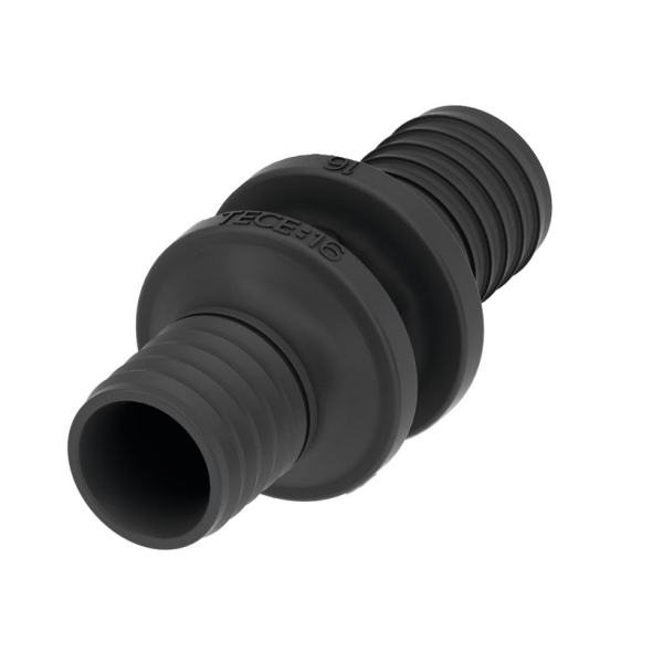 Racord cu manson alunecator drept dublu TECEflex, PPSU, D 16 mm
