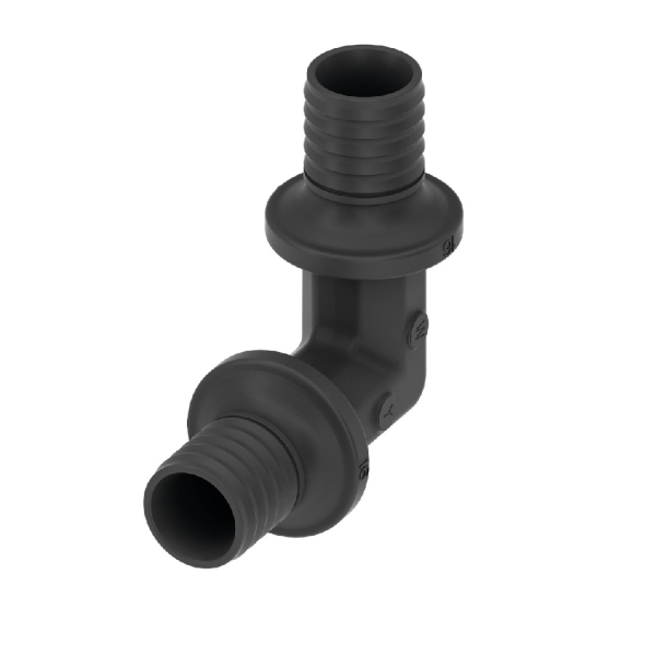 Cot cu manson alunecator dublu, PPSU, TECEflex, D 25 mm
