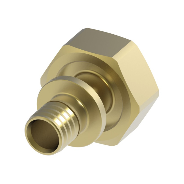 Adaptor alunecator drept cu piulita, TECEflex 763616, D 16 mm x 3/4"