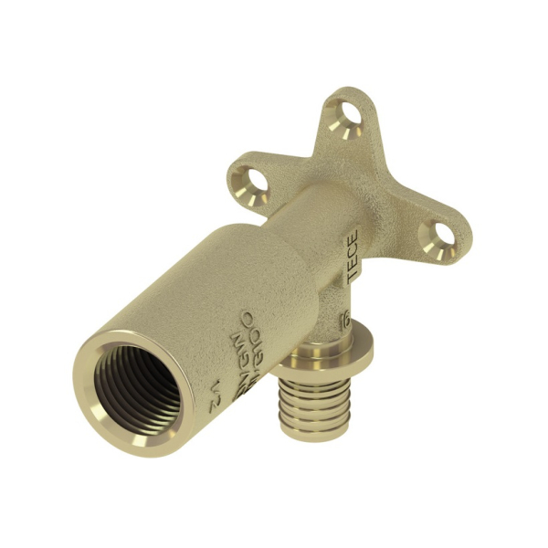 Cot alunecator cu suport, L 82 mm, TECEflex 768502, filet interior, D 16 mm x 1/2"