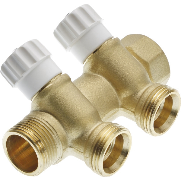 Distribuitor cu robinet, cu 2 cai, 3/4" x 3/4", Tece 
