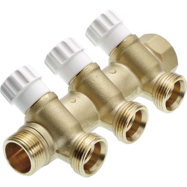 Distribuitor cu robinet, cu 3 cai, 3/4" x 3/4", Tece 
