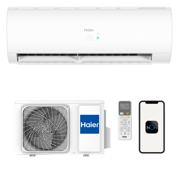 Aparat aer conditionat Haier Pearl Nordic, 12000 BTU, A++ / A++, inverter, Wi-Fi, R32, filtru aer, functie sterilizare UV, functie incalzire, dezumidificare, mod Eco, mod Auto, mod Turbo, afisaj digital, auto-curatare, alb