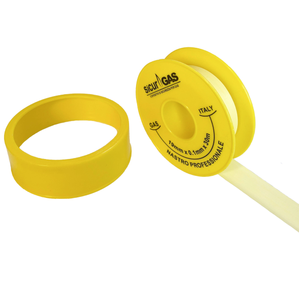 Banda teflon pentru gaz, 19 mm x 0.1 mm x 30 m
