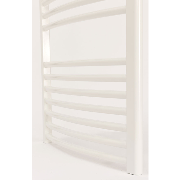 Calorifer baie Purmo Banga portprosop curbat, alb, 500 x 862 mm + accesorii montaj