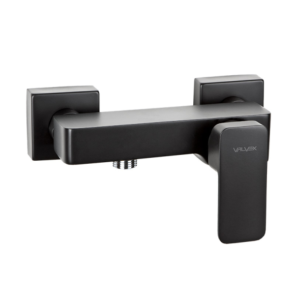 Baterie baie dus, Valvex Loft Gold 2455820, monocomanda, montaj aplicat, finisaj auriu lucios