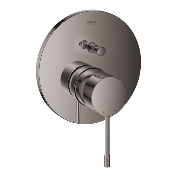 Baterie baie incastrata pentru cada / dus, Grohe Essence 24058A01, montaj incastrat, monocomanda, finisaj grafit lucios
