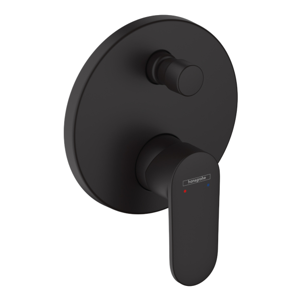 Baterie baie incastrata, pentru cada/dus, Hansgrohe Vernis Blend, monocomanda, finisaj negru mat