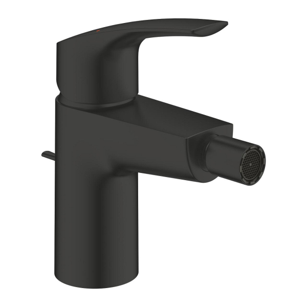 Baterie baie pentru bideu, Grohe Eurosmart 329292433, monocomanda, finisaj negru mat

