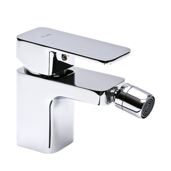 Baterie baie pentru bideu Valvex Loft 2454951, monocomanda, finisaj cromat, cu ventil