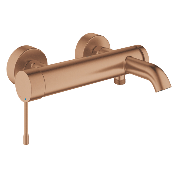 Baterie baie, pentru cada/dus, Grohe Essence 33624DL1, monocomanda, montaj aplicat, finisaj warm sunset