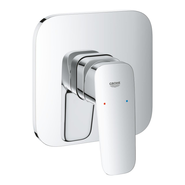 Baterie baie pentru dus, Grohe Cubeo 1017770000, monocomanda, montaj incastrat, finisaj cromat