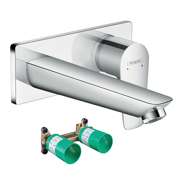 Baterie baie pentru lavoar, Hansgrohe Talis E 71732000, incastrata + corp incastrat pentru baterie