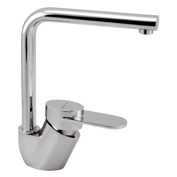 Baterie bucatarie, Novaservis Noblesse Eliptic 33713.0, stativa, monocomanda, alama, finisaj cromat