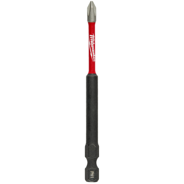 Bit pentru insurubare de impact, profil Phillips, Milwaukee Shockwave Impact Duty 4932430851, PH 1, 90 mm
