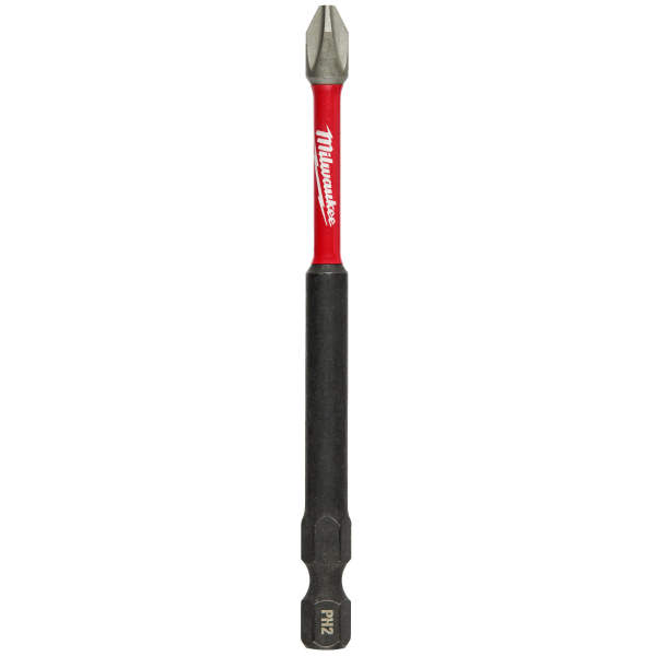Bit pentru insurubare de impact, profil Phillips, Milwaukee Shockwave Impact Duty 4932430856, PH 2, 90 mm