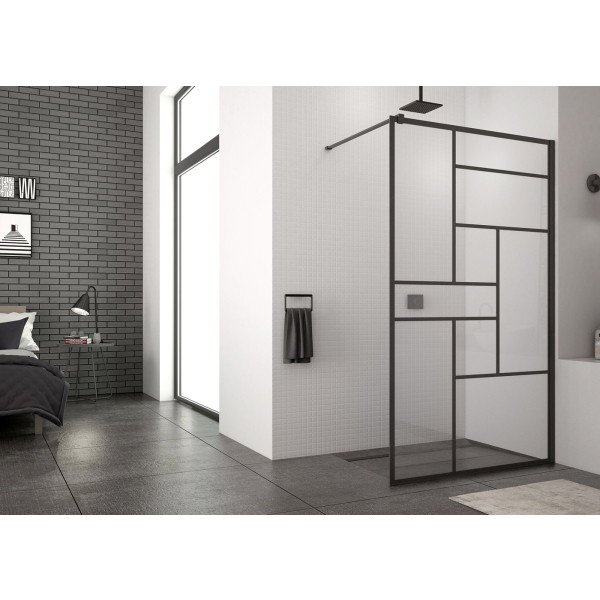 Perete dus tip Walk-In, sticla, Easy STR4P, Loft 73, 120 x 200 cm