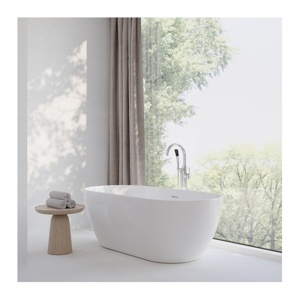 Cada freestanding, ovala, Ravak Freedom Q XC00100022, acril, alba, 169 x 80 cm