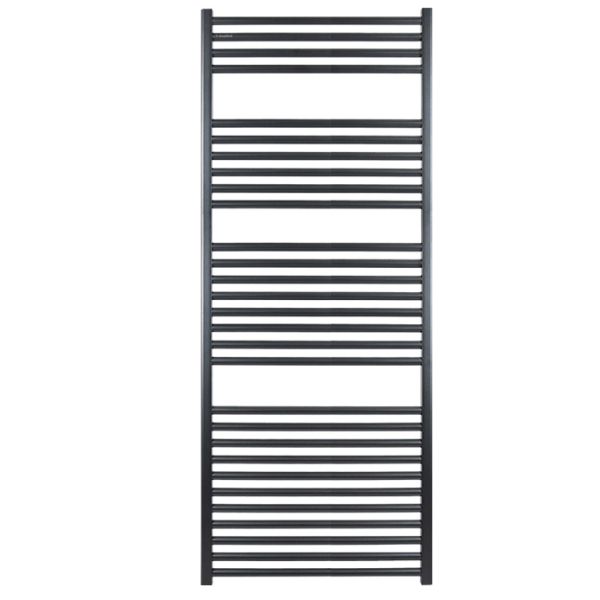 Calorifer baie Fondital Cool portprosop drept, negru, 600 x 1490 mm + accesorii montaj