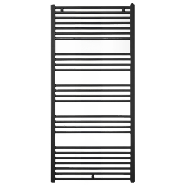 Calorifer baie Purmo Banga, portprosop, drept, negru, 600 x 1537 mm + accesorii montaj