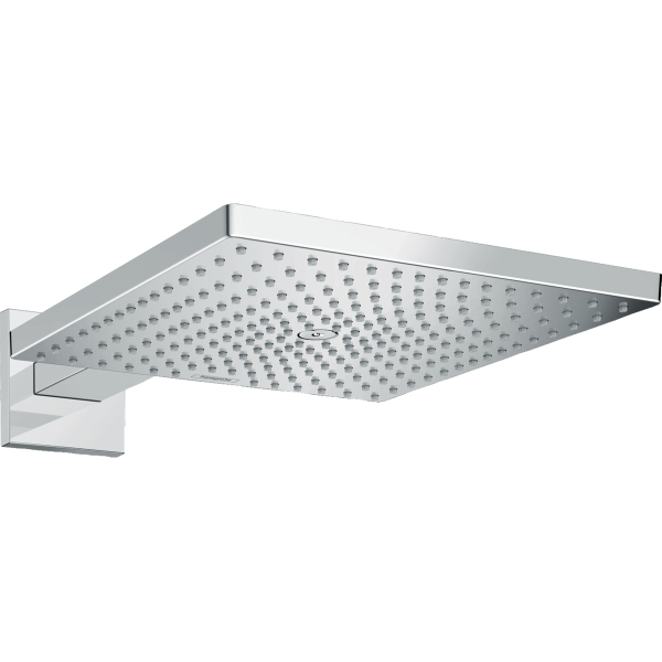 Cap dus fix Hansgrohe Raindance E 26238000, finisaj cromat, 1 functie, sistem anticalcar