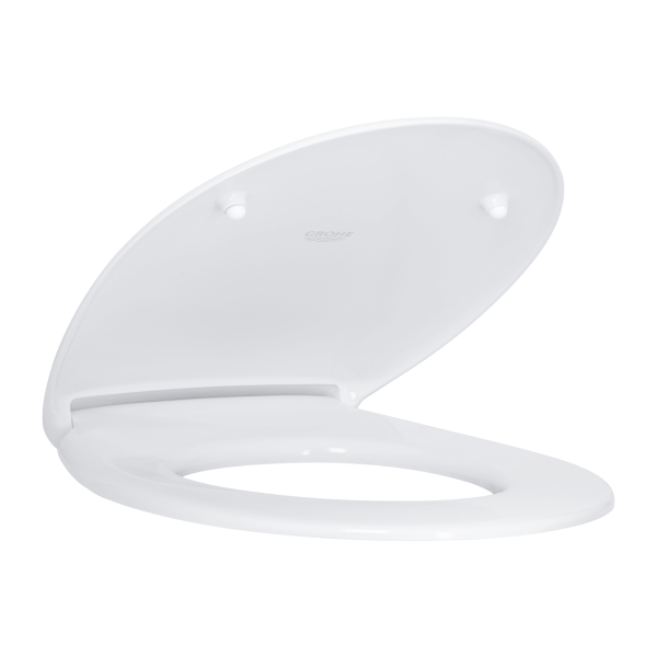 Capac WC din duroplast, Grohe Bau 39493000, alb, inchidere soft close
