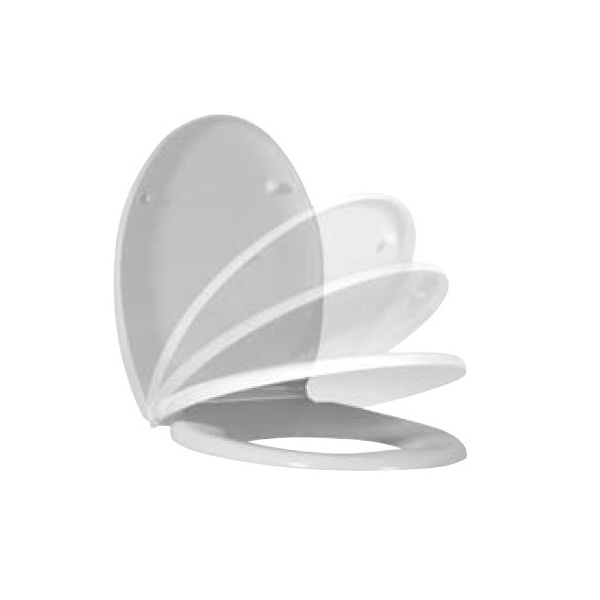 Capac WC din termoplast, Roca Fayans Neo H8913970000001, alb, inchidere lenta