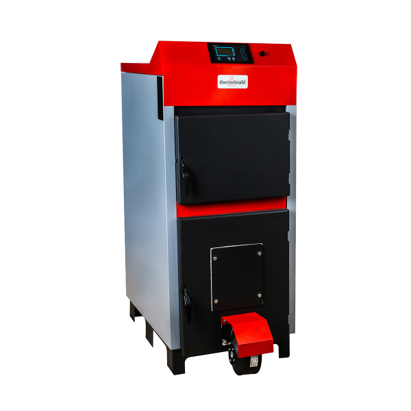 Cazan termic pe lemne Thermostahl ECOWOOD PLUS 25, cu ardere normala, din otel, 25 kW