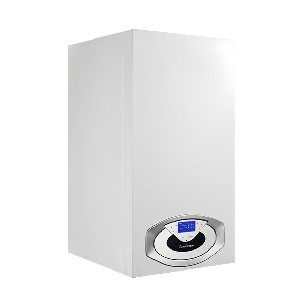 Centrala termica pe gaz in condensare, Ariston Genus Premium EVO HP 100, murala, afisaj LCD, IPX4D, protectie inghet, schimbator caldura inox, numai incalzire + kit evacuare