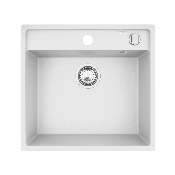 Chiuveta bucatarie Pyramis Camea, finisaj pyragranit white, 53 x 50 cm