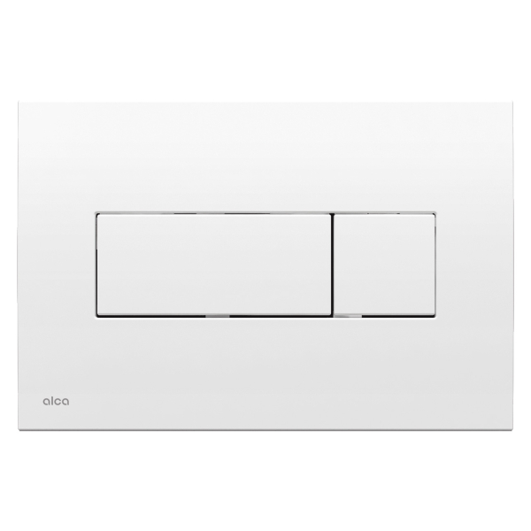 Clapeta actionare rezervor WC incastrat, Alcadrain Basic M370, alb lucios