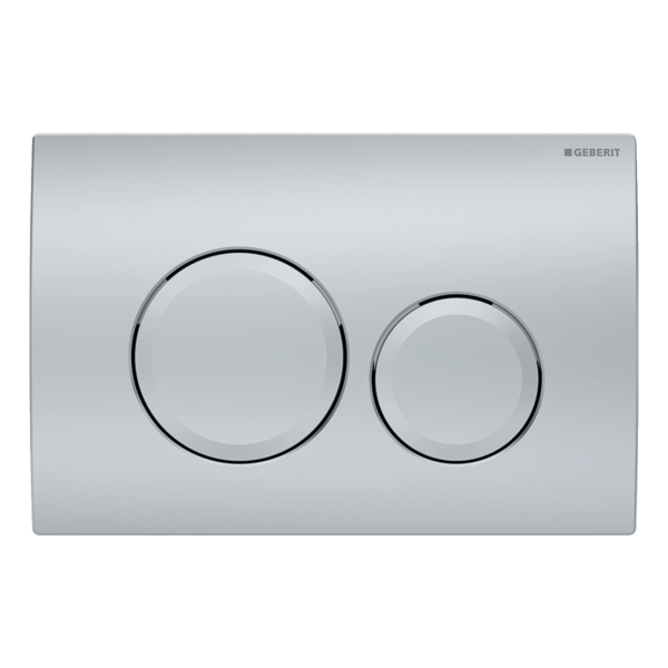 Clapeta actionare rezervor WC incastrat, Geberit Delta 20 115.127.46.1, cromat mat