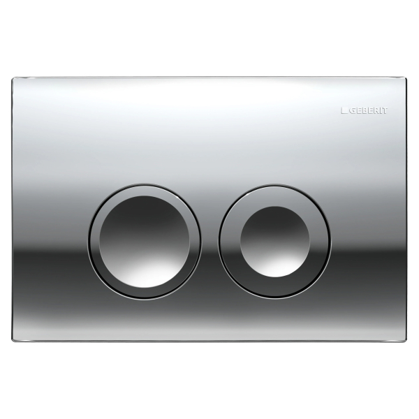 Clapeta actionare rezervor WC incastrat, Geberit Delta 25 115.125.21.5, cromat lucios