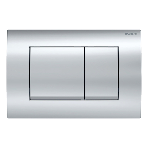 Clapeta actionare rezervor WC incastrat, Geberit Delta 30 115.137.21.1, cromat lucios