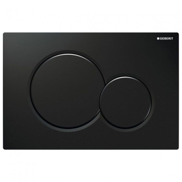 Clapeta actionare rezervor WC incastrat, Geberit Sigma 01 115.770.DW.5, negru lucios