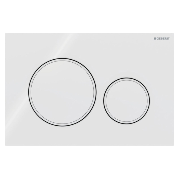 Clapeta actionare rezervor WC incastrat, Geberit Sigma 20 115.882.11.1, alb